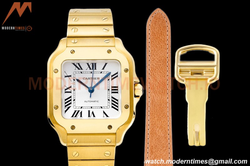 Cartier - Santos De Cartier 35mm Automatic YG/YG White BVF MY9039