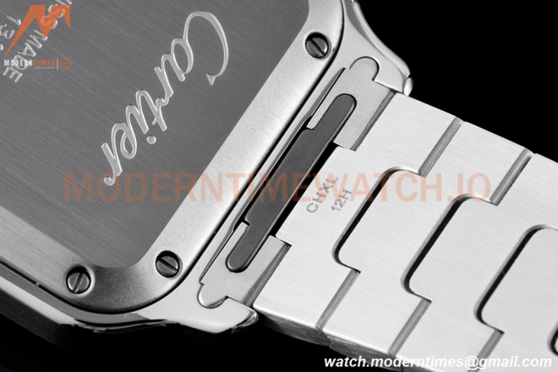 Cartier - Santos De Cartier 35mm Automatic SS/SS White BVF MY9015