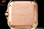 Cartier - Santos De Cartier 35mm Automatic Diams RG/RG White BVF MY9039