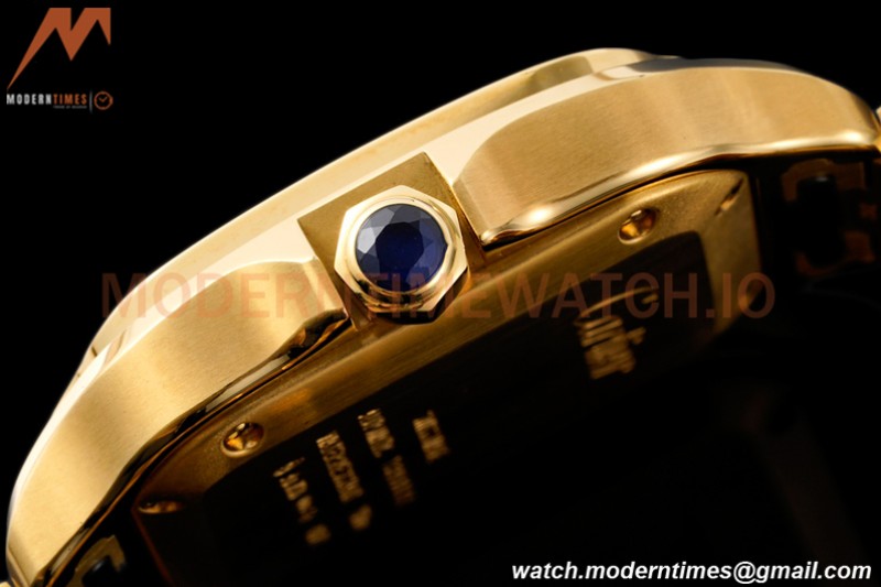 Cartier - Santos De Cartier 35mm Automatic Diams YG/YG White BVF MY9039
