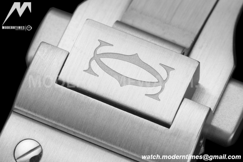 Cartier - Santos De Cartier 35mm Automatic SS/SS White AF MY9015