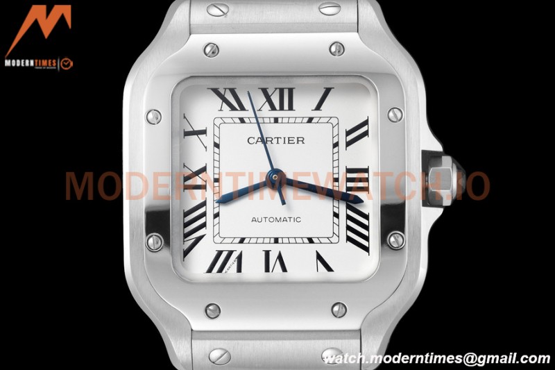 Cartier - Santos De Cartier 35mm Automatic SS/SS White AF MY9015