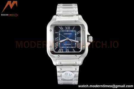 Cartier - Santos De Cartier 35mm Automatic SS/SS Blue Gradient BVF MY9039
