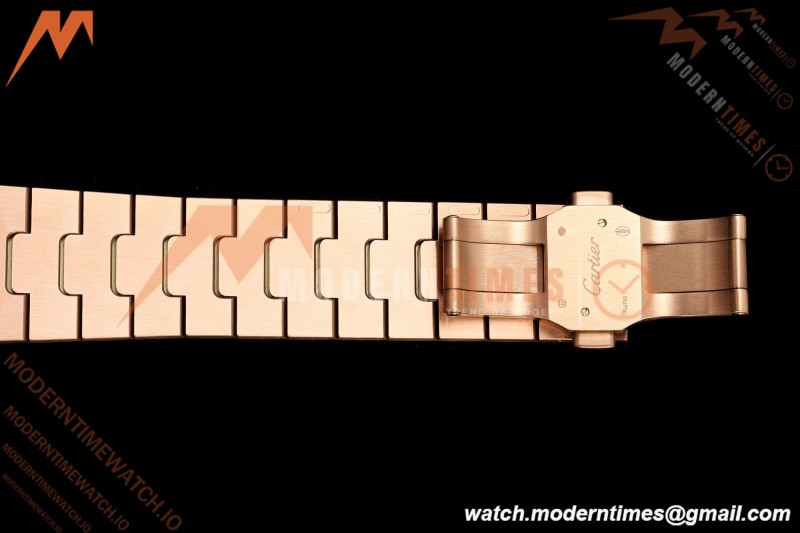 Cartier - Santos De Cartier Skeleton WHSA0016 RG/RG Skeleton Dial RF 9611MC