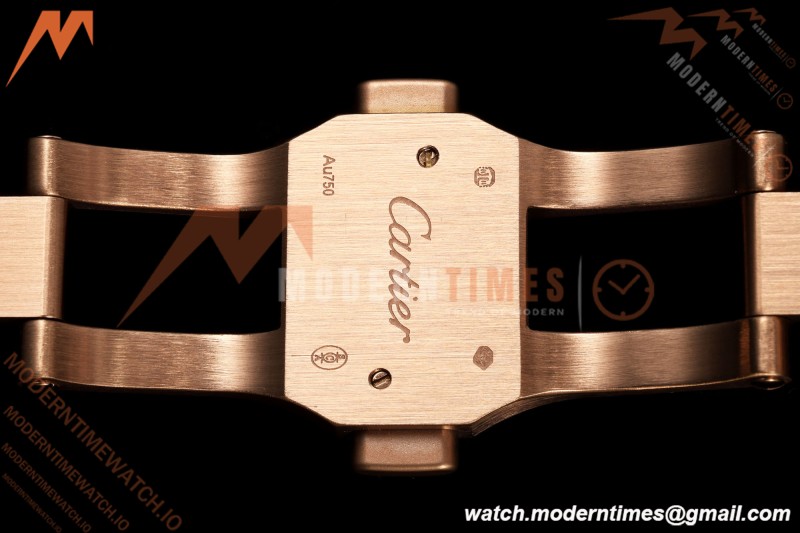 Cartier - Santos De Cartier Skeleton WHSA0016 RG/RG Skeleton Dial RF 9611MC