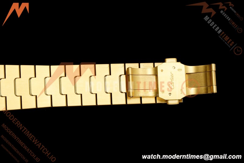Cartier - Santos De Cartier Skeleton WHSA0042 YG/YG Gold Skeleton Dial RF 9611MC