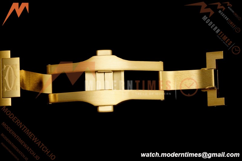 Cartier - Santos De Cartier Skeleton WHSA0042 YG/YG Gold Skeleton Dial RF 9611MC