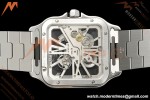 Cartier - Santos De Cartier Skeleton WHSA0015 SS/SS Skeleton Dial RF 9611MC