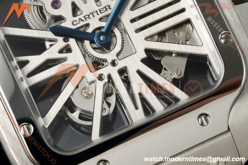 Cartier - Santos De Cartier Skeleton WHSA0015 SS/SS Skeleton Dial RF 9611MC