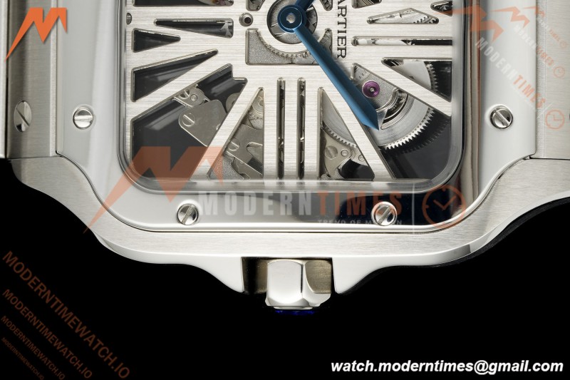 Cartier - Santos De Cartier Skeleton WHSA0015 SS/SS Skeleton Dial RF 9611MC
