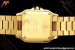 Cartier - Santos De Cartier 27mm YG/YG Silver Dial 8848F Quartz