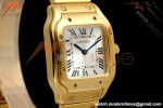 Cartier - Santos De Cartier 27mm YG/YG Silver Dial 8848F Quartz