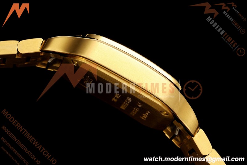 Cartier - Santos De Cartier 27mm YG/YG Silver Dial 8848F Quartz