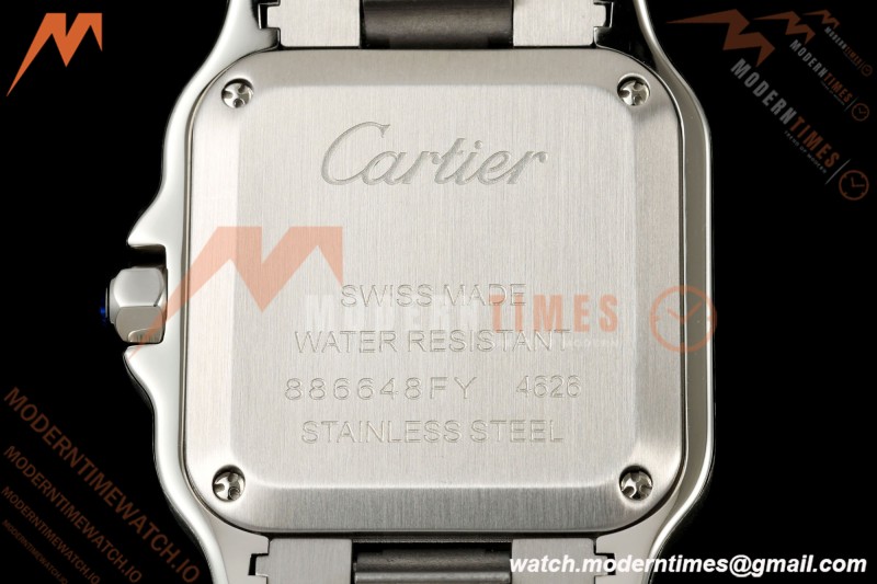 Cartier - Santos De Cartier 27mm SS/SS Silver Dial 8848F Quartz