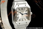 Cartier - Santos De Cartier 27mm SS/SS Silver Dial 8848F Quartz