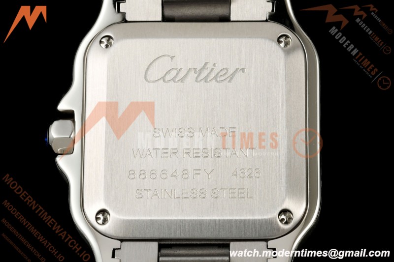 Cartier - Santos De Cartier 27mm SS/YG Silver Dial 8848F Quartz