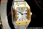 Cartier - Santos De Cartier 27mm SS/YG Silver Dial 8848F Quartz