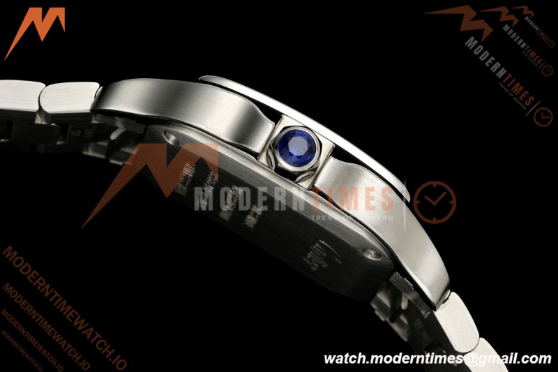 Cartier - Santos De Cartier 27mm SS/SS Red Dial 8848F Quartz