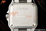 Cartier - Santos De Cartier 27mm SS/SS Red Dial 8848F Quartz