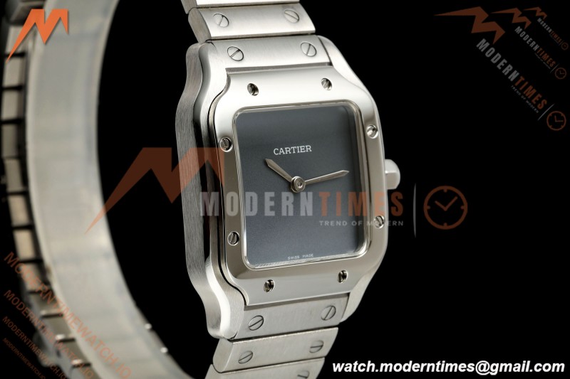 Cartier - Santos De Cartier 27mm SS/SS Gray Dial 8848F Quartz