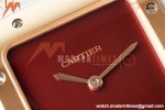 Cartier - Santos De Cartier 27mm SS/RG Red Dial 8848F Quartz