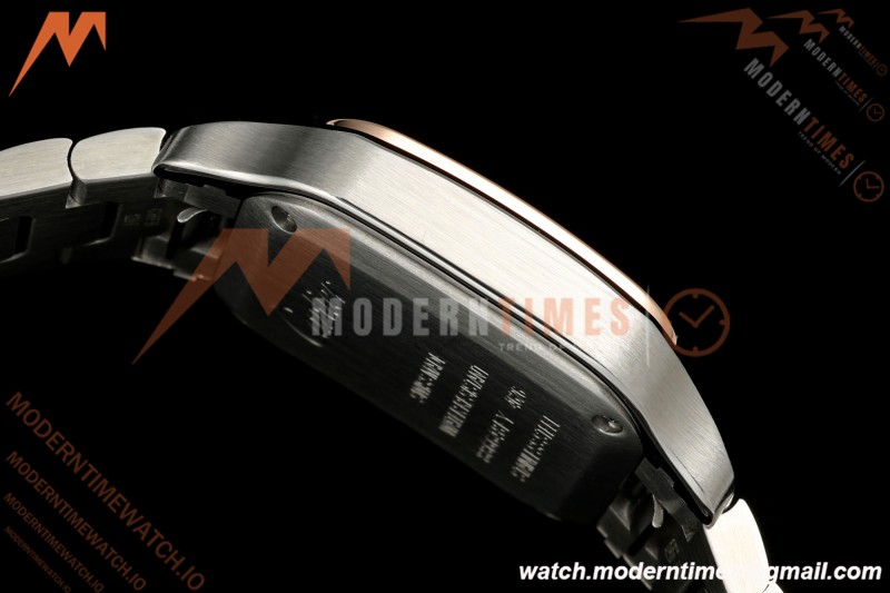 Cartier - Santos De Cartier 27mm SS/RG Red Dial 8848F Quartz