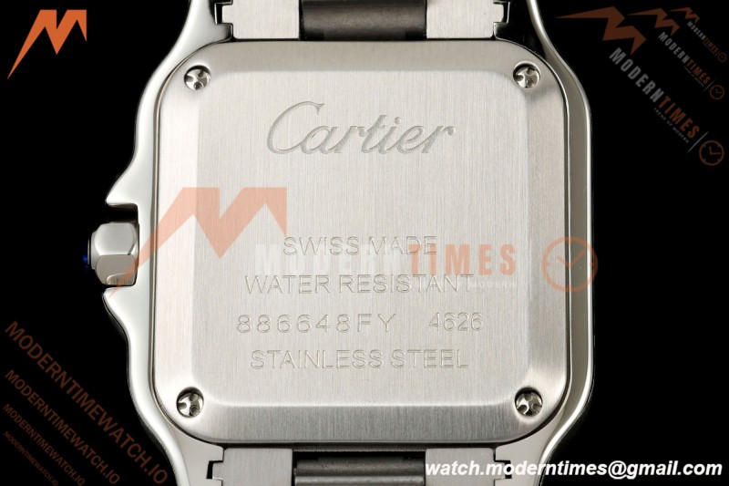 Cartier - Santos De Cartier 27mm SS/RG Red Dial 8848F Quartz