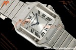 Cartier - Santos De Cartier 27mm SS/SS Silver Dial DRF Quartz