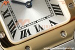 Cartier - Santos De Cartier 27mm SS/YG Silver Dial DRF Quartz