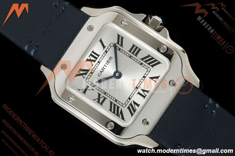 Cartier - Santos De Cartier 27mm SS/LE Silver Dial DRF Quartz