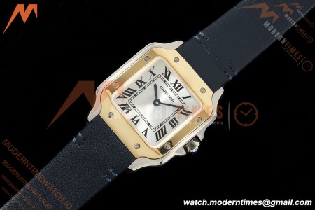 Cartier - Santos De Cartier 27mm YG/SS/LE Silver Dial DRF Quartz