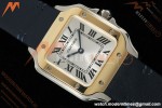 Cartier - Santos De Cartier 27mm YG/SS/LE Silver Dial DRF Quartz