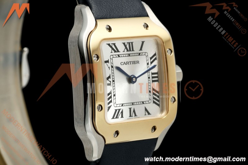 Cartier - Santos De Cartier 27mm YG/SS/LE Silver Dial DRF Quartz
