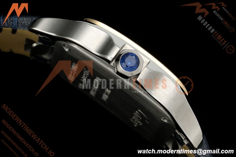 Cartier - Santos De Cartier 27mm YG/SS/LE Silver Dial DRF Quartz