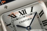 Cartier - Santos De Cartier 27mm SS/Alligator Leather Silver Dial DRF Quartz