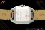 Cartier - Santos De Cartier 27mm SS/Alligator Leather Silver Dial DRF Quartz