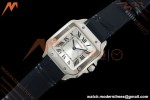 Cartier - Santos De Cartier 27mm SS/Alligator Leather Silver Dial DRF Quartz