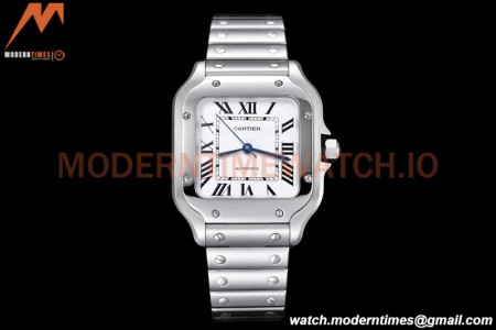 Cartier - Santos De Cartier Ladies Automatic 35mm SS/SS White BVF MY9039