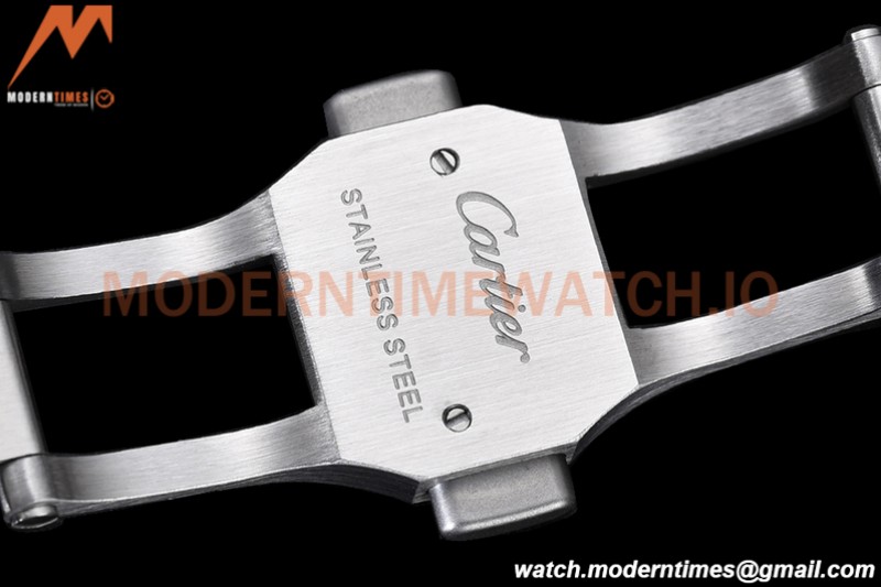 Cartier - Santos De Cartier Ladies Automatic 35mm SS/SS White BVF MY9039