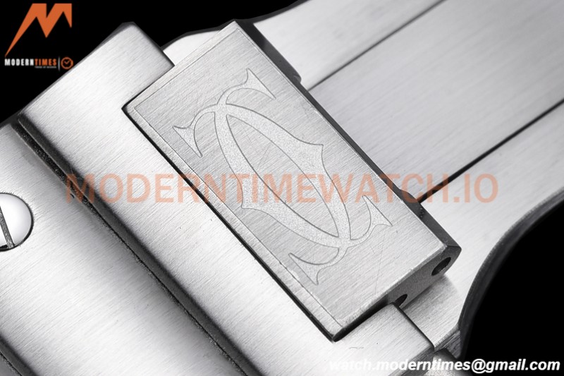 Cartier - Santos De Cartier Mens Automatic 40mm SS/SS White BVF MY9019