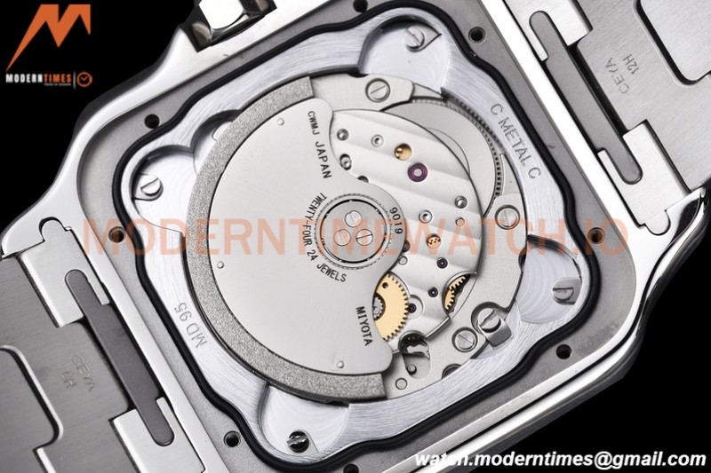Cartier - Santos De Cartier Mens Automatic 40mm SS/SS White BVF MY9019