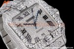 Cartier - Santos De Cartier Mens Automatic 40mm Diamond SS/SS Dia/Rmn TWF A2824