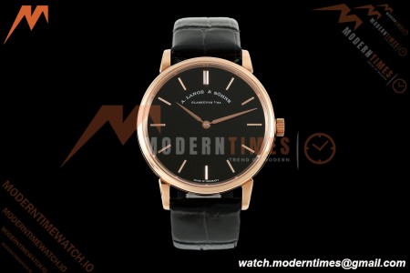 A. Lange & Söhne - Saxonia Thin Automatic 39mm  RG/LE Black F8F V3 A2892