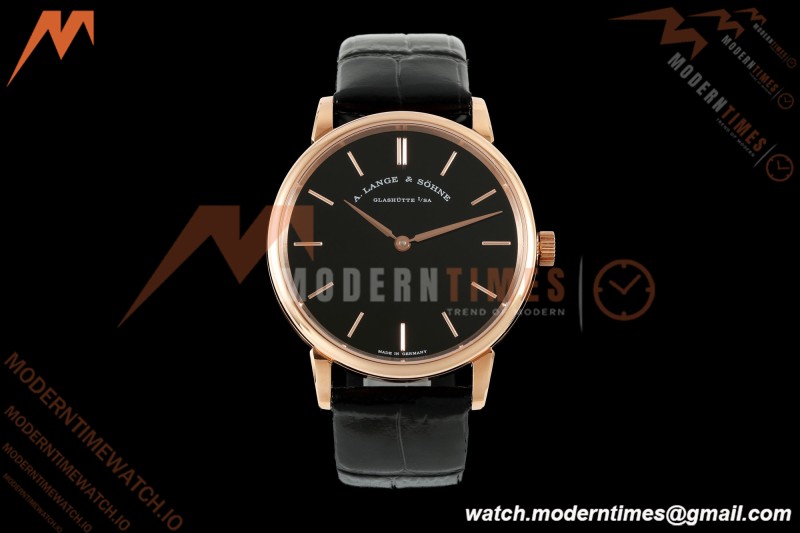 A. Lange & Söhne - Saxonia Thin Automatic 39mm  RG/LE Black F8F V3 A2892