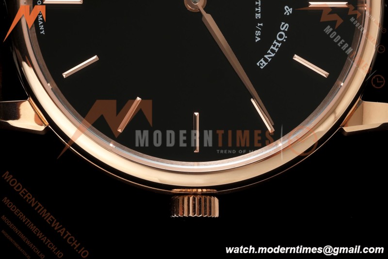 A. Lange & Söhne - Saxonia Thin Automatic 39mm  RG/LE Black F8F V3 A2892