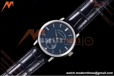 A. Lange & Söhne - Saxonia Thin Automatic 38.5mm SS/LE Blue F8F A2824