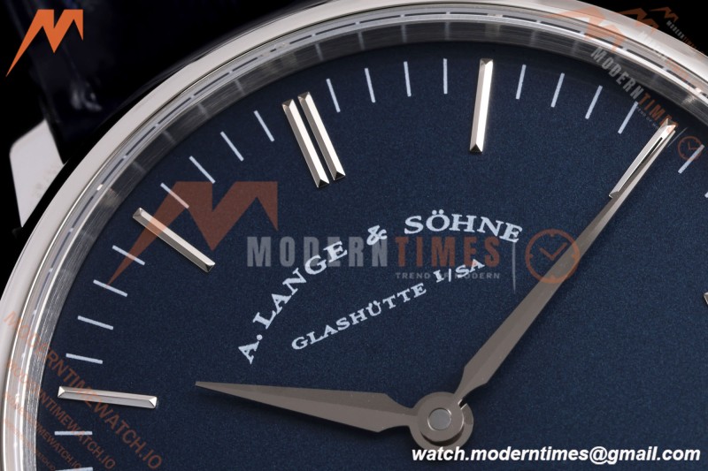 A. Lange & Söhne - Saxonia Thin Automatic 38.5mm SS/LE Blue F8F A2824
