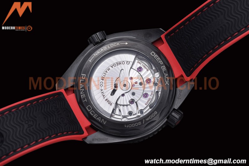 Omega - Seamaster Planet Ocean 600M 45.5mm Deep Black CER/NY Black/Red VSF A8906