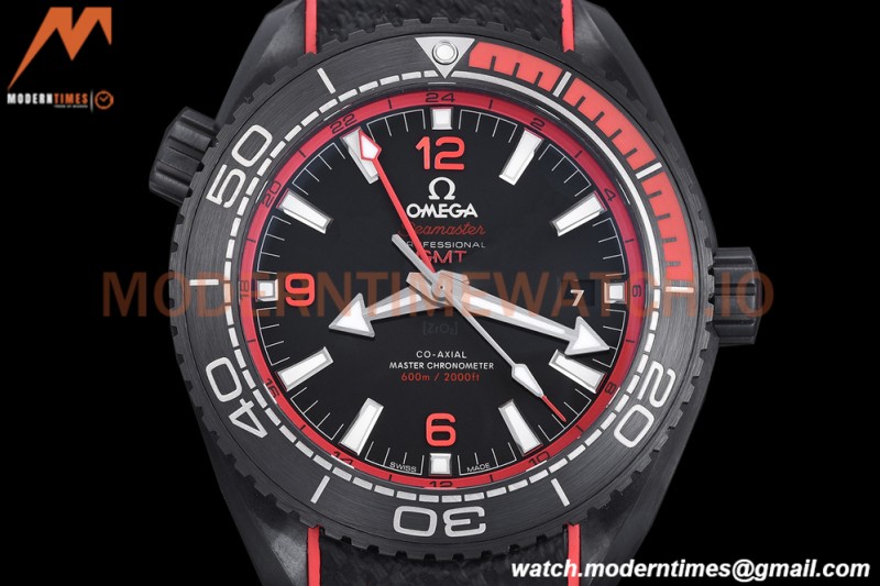 Omega - Seamaster Planet Ocean 600M 45.5mm Deep Black CER/NY Black/Red VSF A8906
