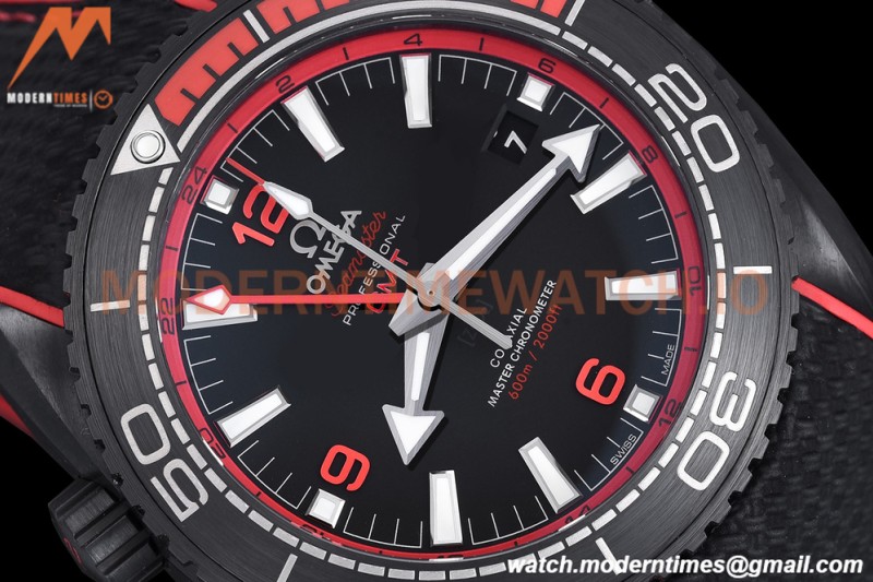 Omega - Seamaster Planet Ocean 600M 45.5mm Deep Black CER/NY Black/Red VSF A8906